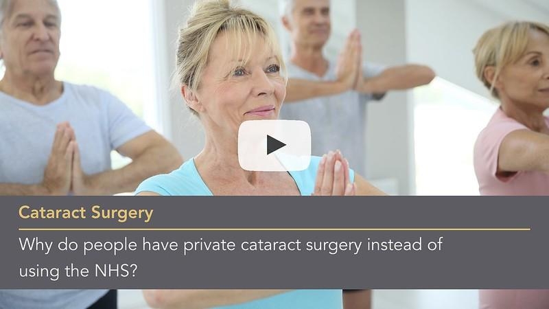 Why do people have private cataract surgery instead of using the NHS?