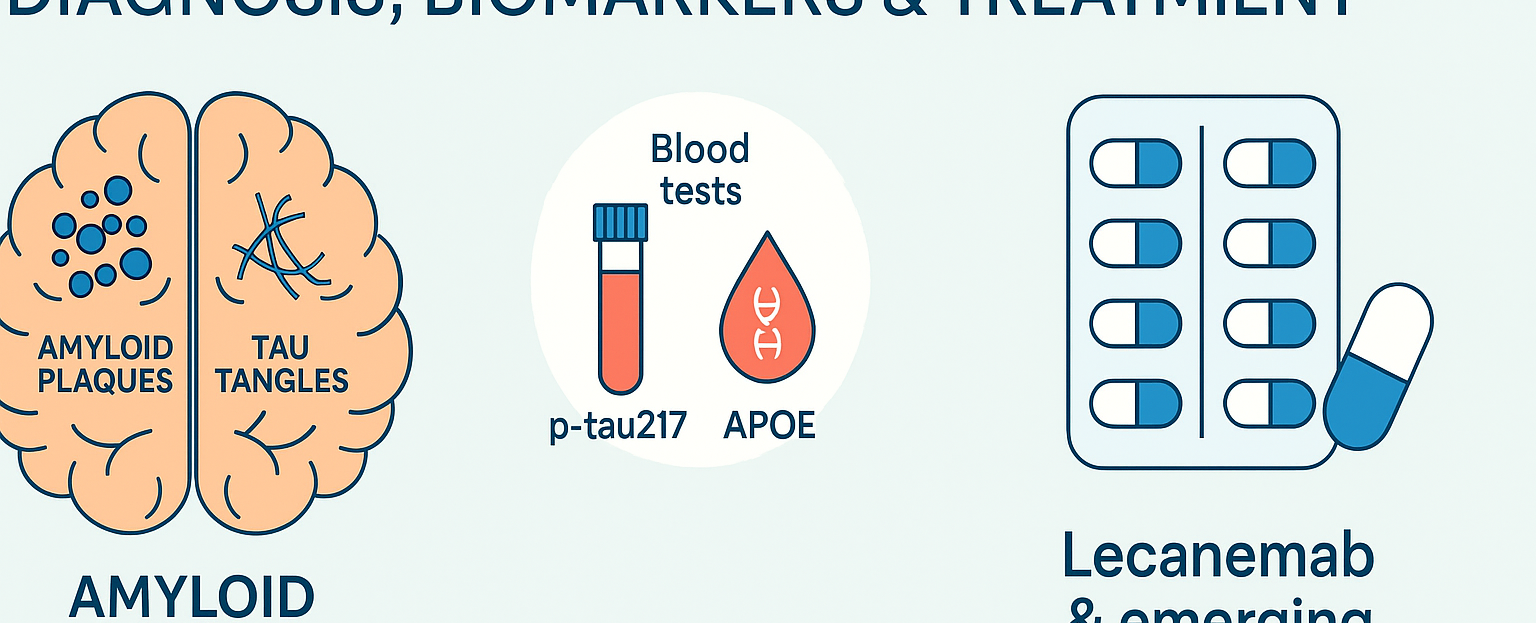 Alzheimer’s disease: what it is, emerging blood-tests & latest drug options