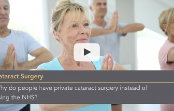 Why do people have private cataract surgery instead of using the NHS?